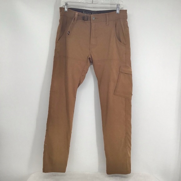 Prana Women’s Slim Stretch Zion Straight Cargo Pants Sepia Brown Hiking 30 x 30 - Picture 1 of 9